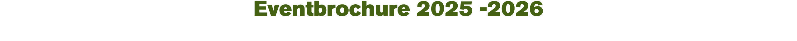 Eventbrochure 2025 2026