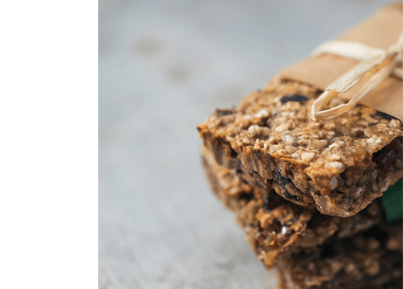 Group of delicious granola bars