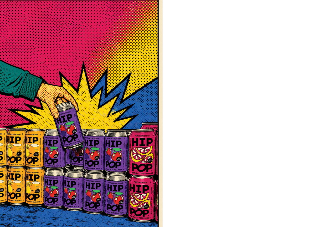 A person is holding a can of Hippopotamus. Description generated by AI