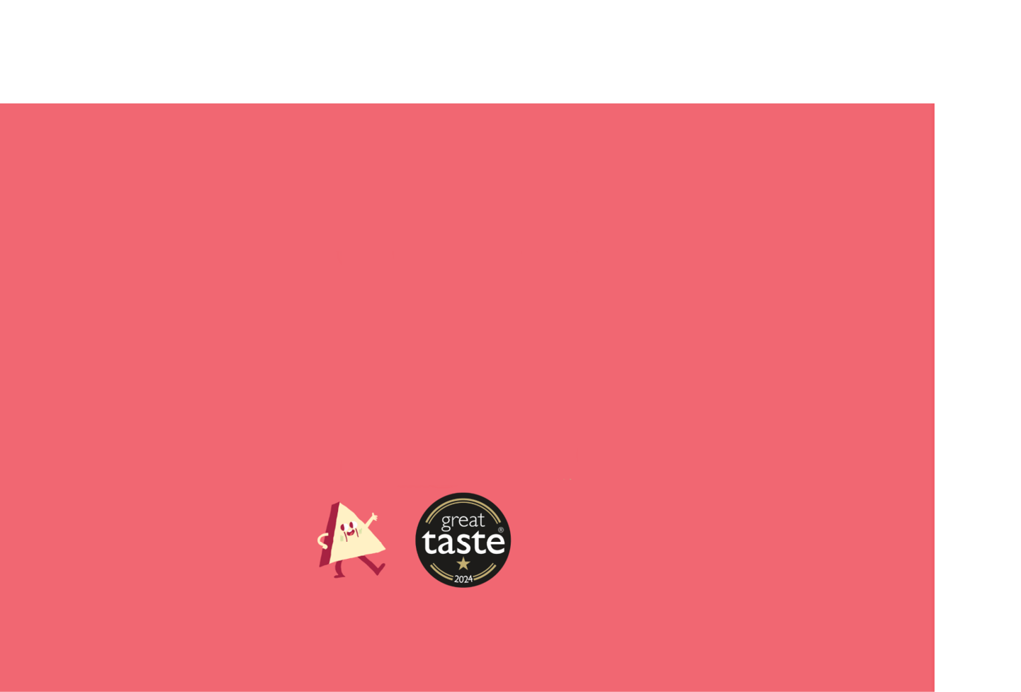 A pink background with a black and white logo. Description generated by AI