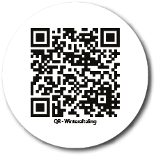 QR code labeled Winterefteling. Description generated by AI