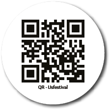 QR code with the text “QR - IJsfestival" below it. Description generated by AI