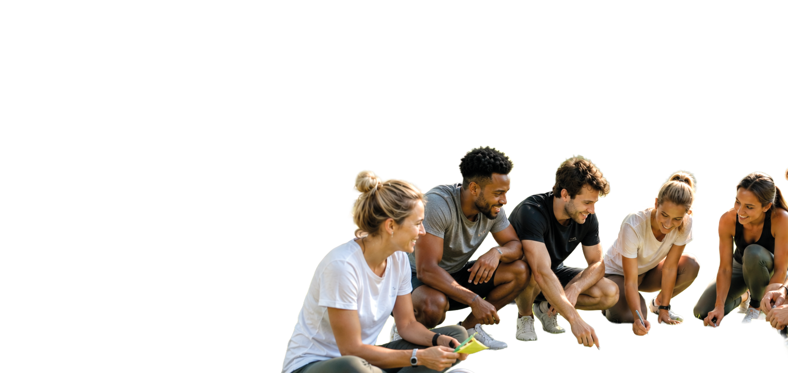 A group of people sitting on the grass. Description generated by AI