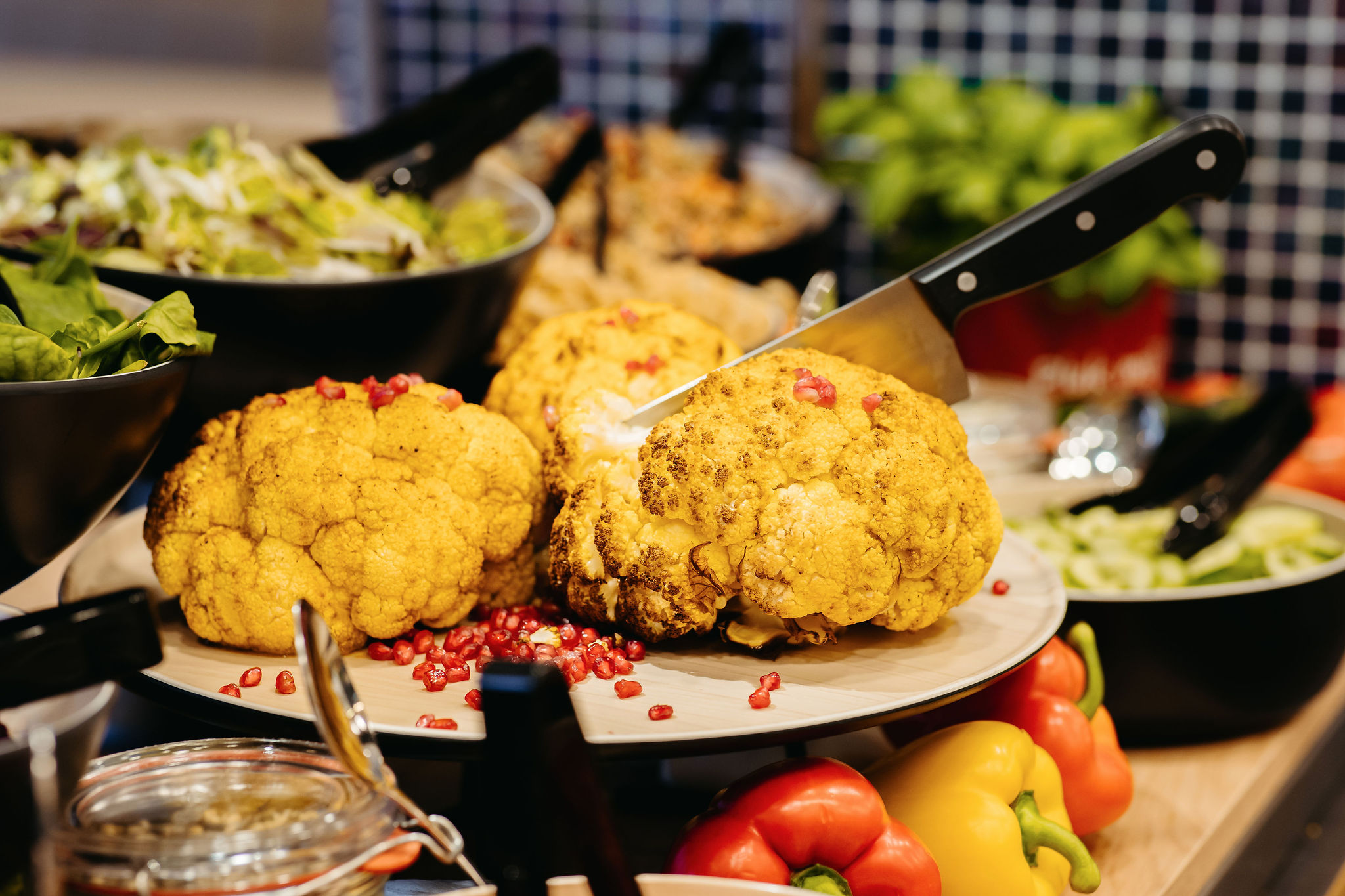 seizoensgroente bloemkool cateringbuffet