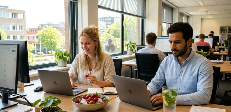 gezonde werk gewoontes op kantoor
