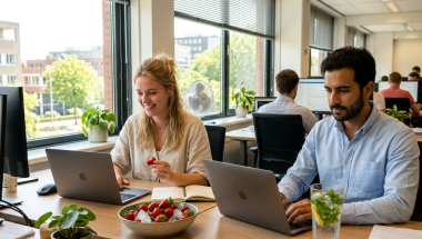 gezonde werk gewoontes op kantoor